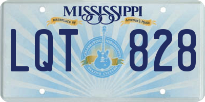 MS license plate LQT828