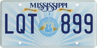 MS license plate LQT899