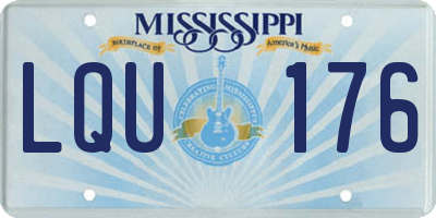 MS license plate LQU176