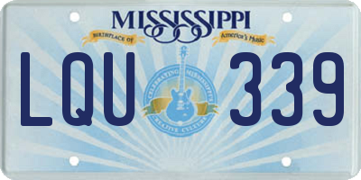 MS license plate LQU339
