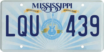MS license plate LQU439