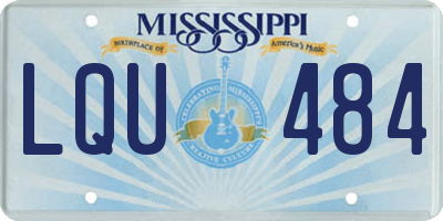 MS license plate LQU484