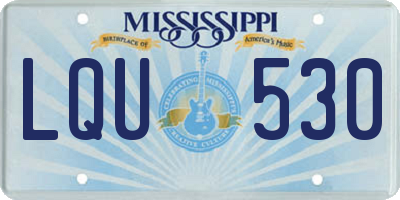 MS license plate LQU530