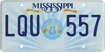 MS license plate LQU557