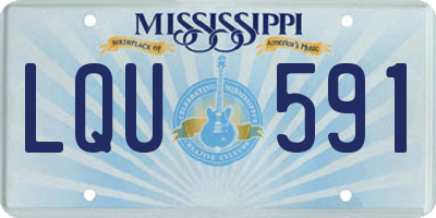 MS license plate LQU591