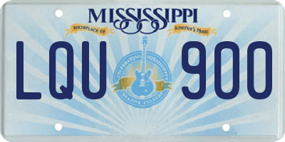 MS license plate LQU900