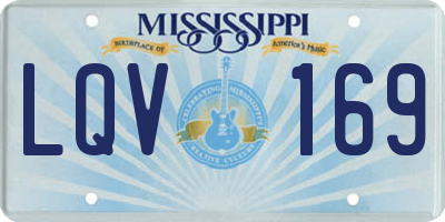 MS license plate LQV169