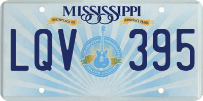 MS license plate LQV395