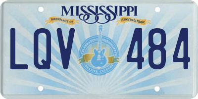 MS license plate LQV484