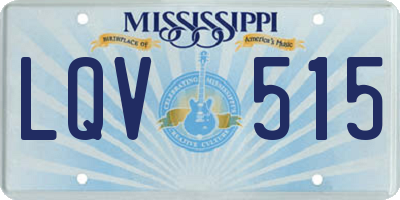 MS license plate LQV515