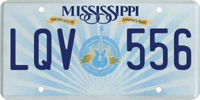 MS license plate LQV556