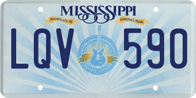MS license plate LQV590