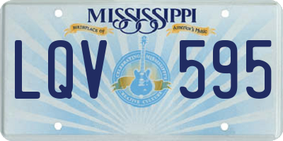 MS license plate LQV595