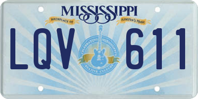 MS license plate LQV611