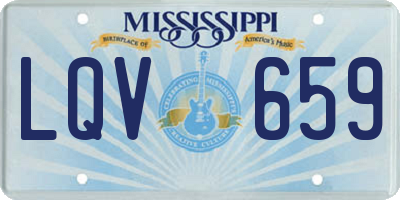MS license plate LQV659