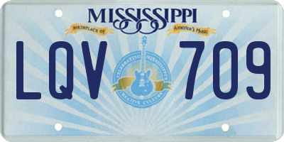 MS license plate LQV709