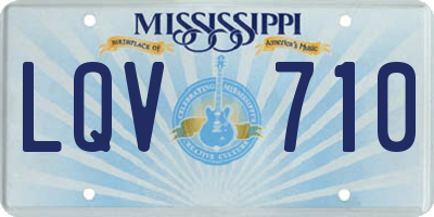 MS license plate LQV710