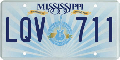 MS license plate LQV711