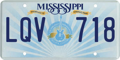 MS license plate LQV718