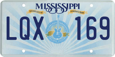 MS license plate LQX169