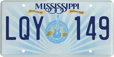 MS license plate LQY149