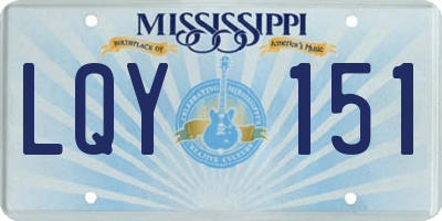 MS license plate LQY151
