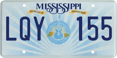 MS license plate LQY155