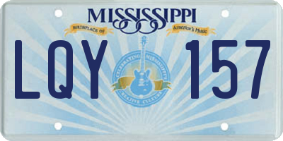 MS license plate LQY157