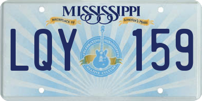 MS license plate LQY159