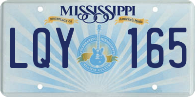 MS license plate LQY165