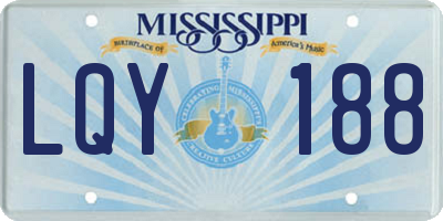MS license plate LQY188