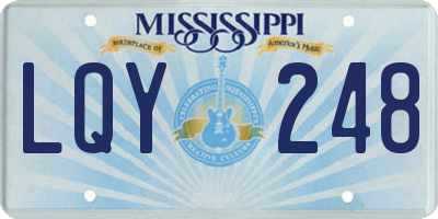 MS license plate LQY248