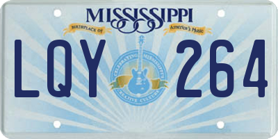 MS license plate LQY264