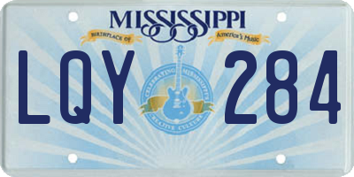 MS license plate LQY284