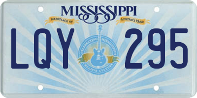MS license plate LQY295
