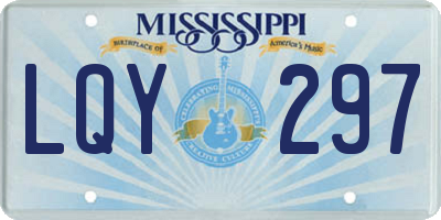 MS license plate LQY297