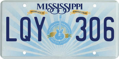 MS license plate LQY306