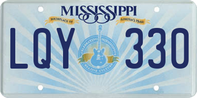 MS license plate LQY330