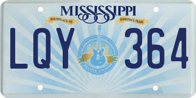 MS license plate LQY364