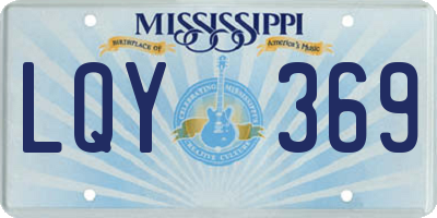 MS license plate LQY369
