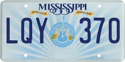 MS license plate LQY370