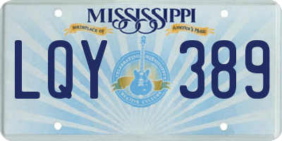 MS license plate LQY389