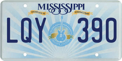 MS license plate LQY390