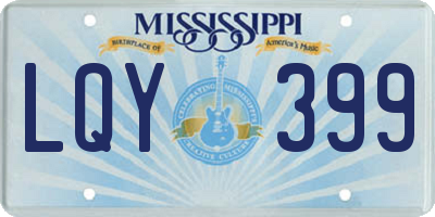 MS license plate LQY399