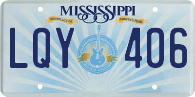 MS license plate LQY406