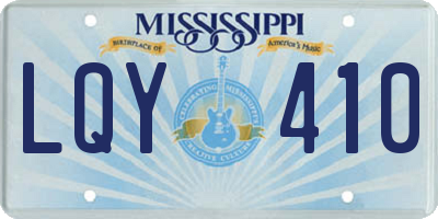 MS license plate LQY410