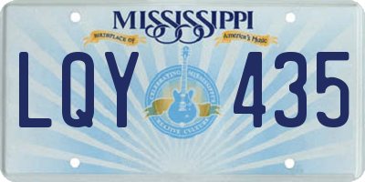 MS license plate LQY435