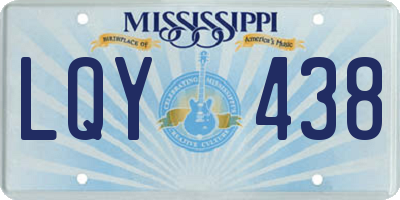 MS license plate LQY438