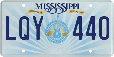 MS license plate LQY440