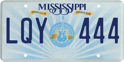MS license plate LQY444